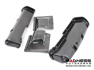 Alfa Romeo 4C Carbon Fiber Seat Belt Trim Set - Matte